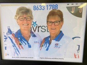 2020 BHAS Bowling Club Pairs Champions